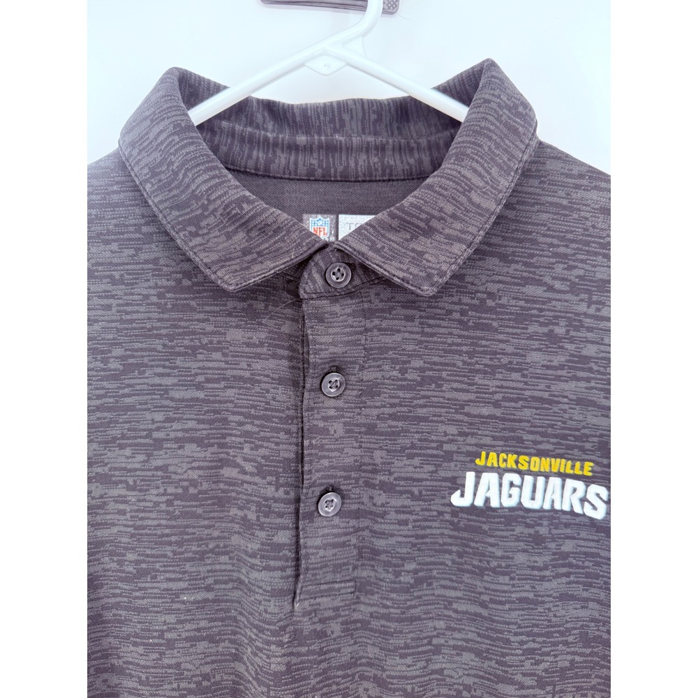 NFL Jacksonville Jaguars Mens Polo Shirt Team Apparel Black Size Small